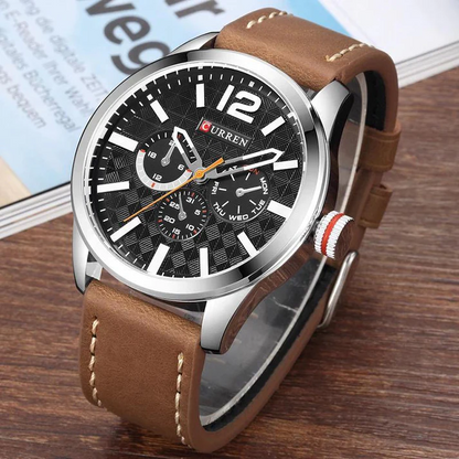 Curren Original Men's Leather Strap Watch