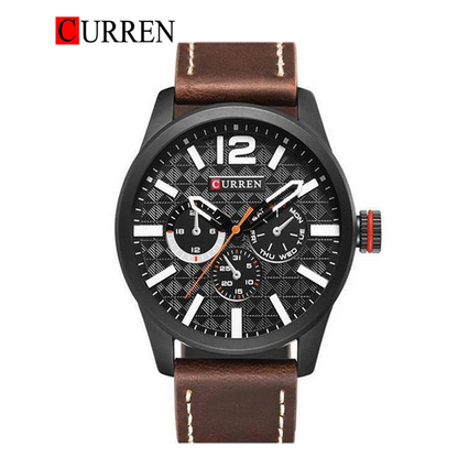 Curren Original Men's Leather Strap Watch